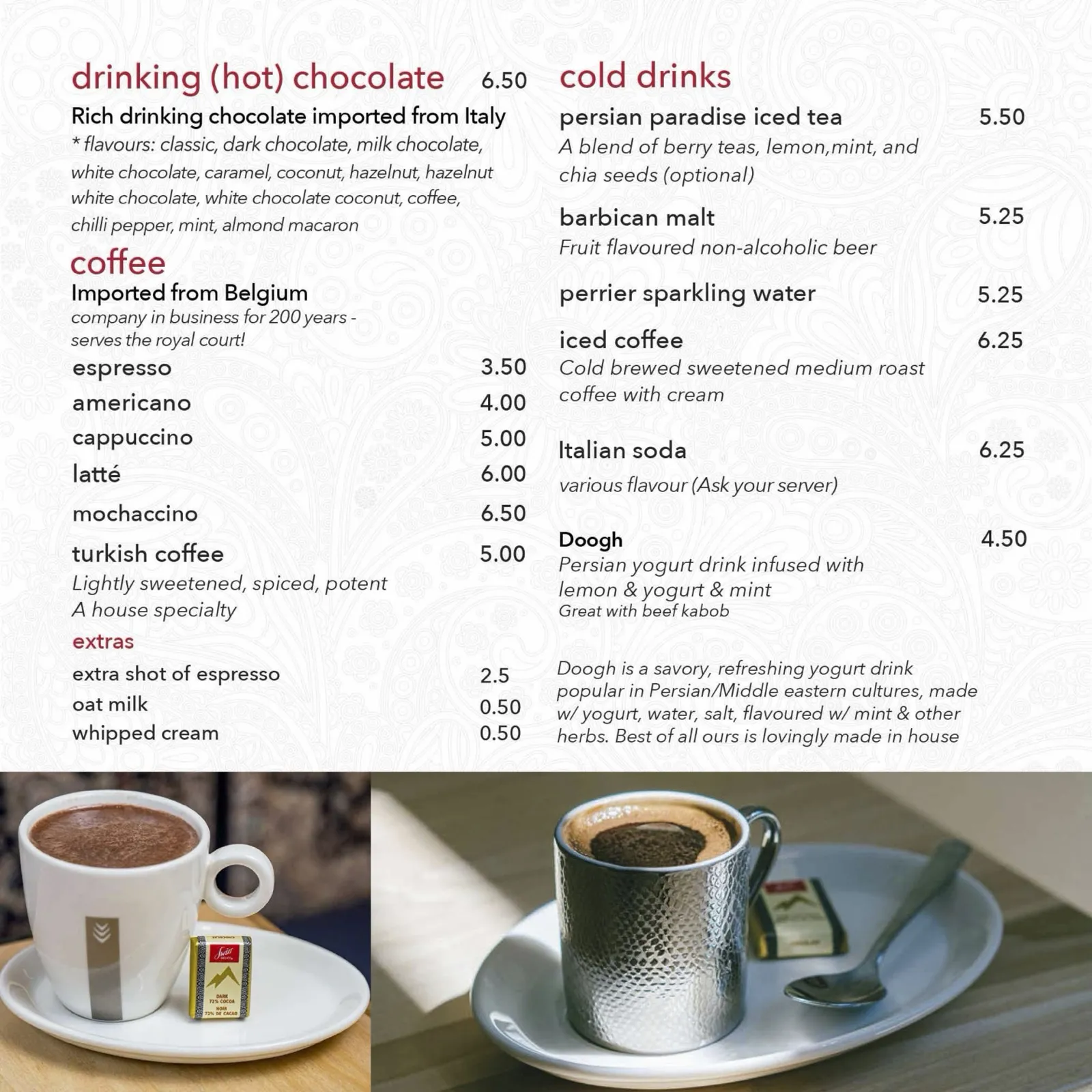 Menu page 3