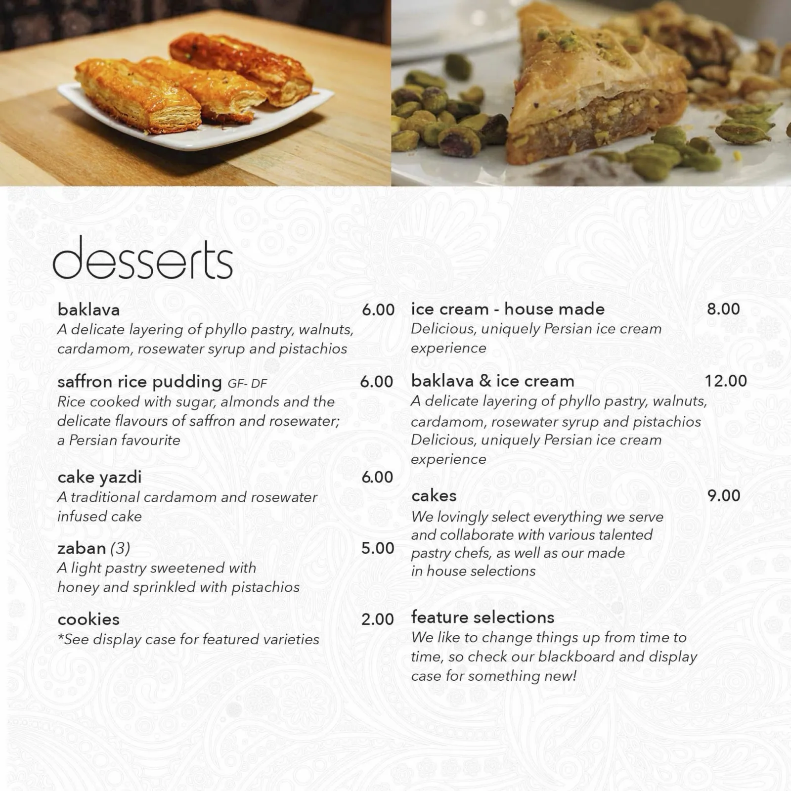 Menu page 4